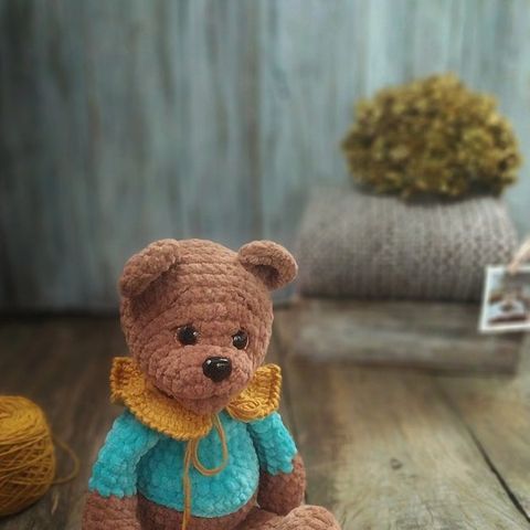 Urso Bruno de amigurumi