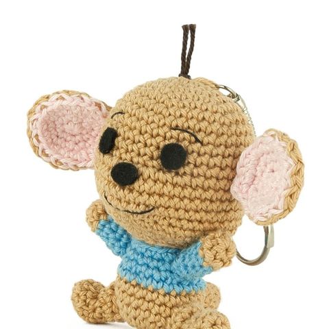 Chaveiro de amigurumi: canguru